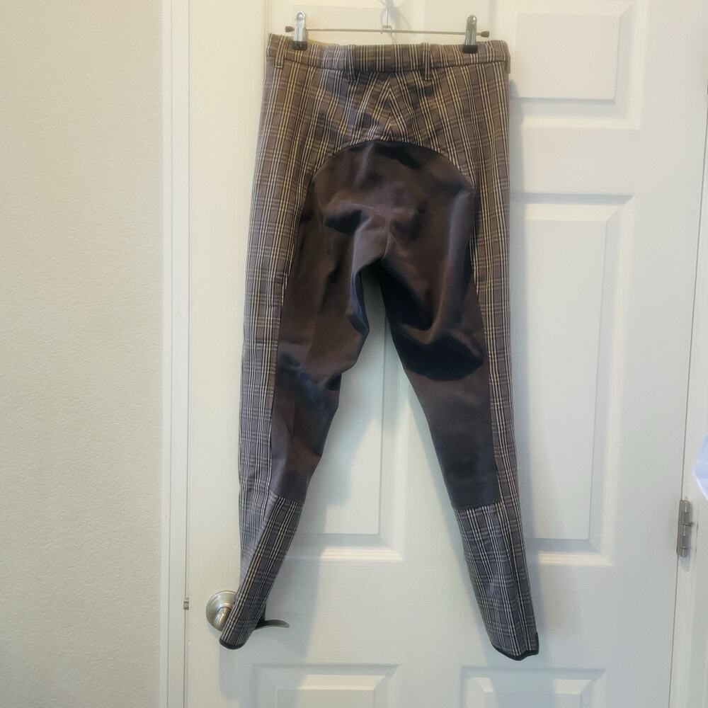 NWT VEQUI Full Seat English Riding Pants/ Britches,Grey Plaid Womens US Sz 32 - Picture 4 of 7